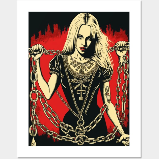 Alice, in Chains Wall Art by The House of Hurb